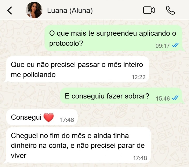 Depoimento de Luana